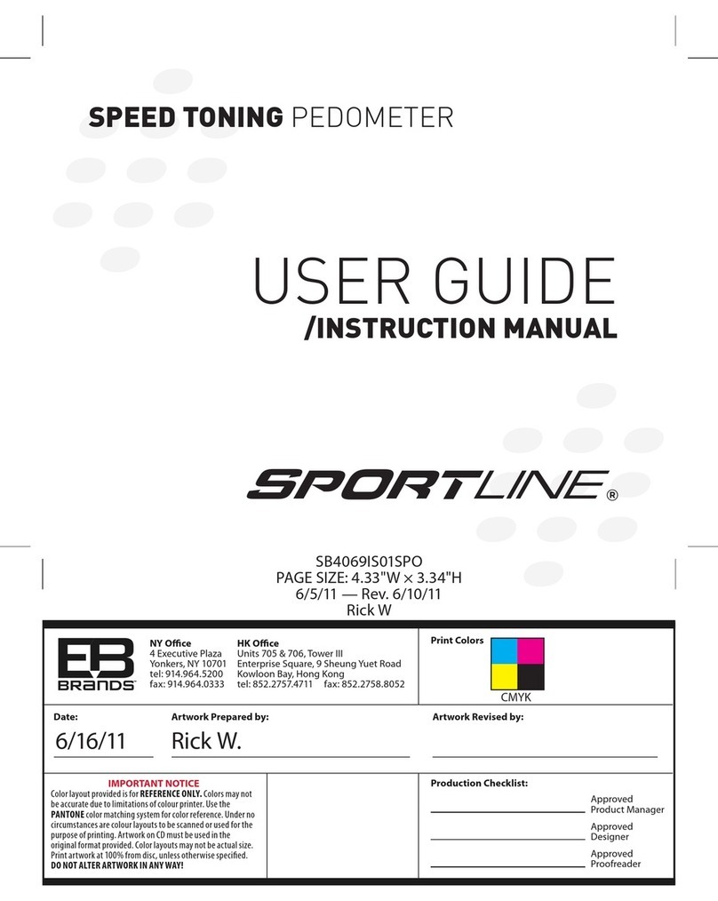 Sportline Speed toning User manual