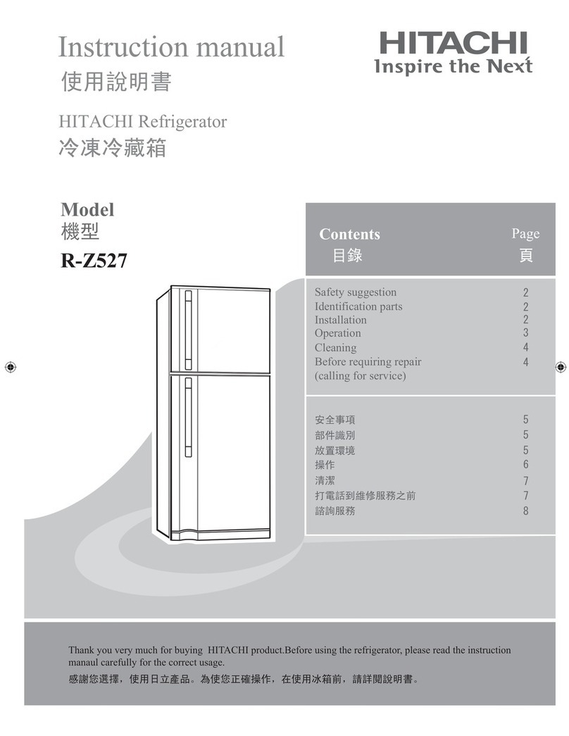 Hitachi R-Z527 User manual