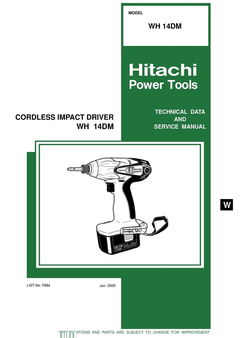 Hitachi WH 14DM Manual