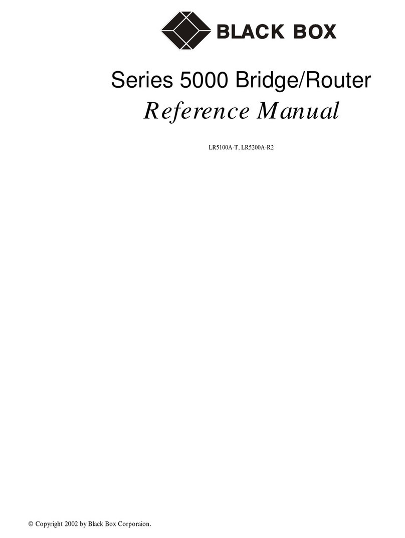 Black Box 5000 series User manual Black Box 5000 series User manual