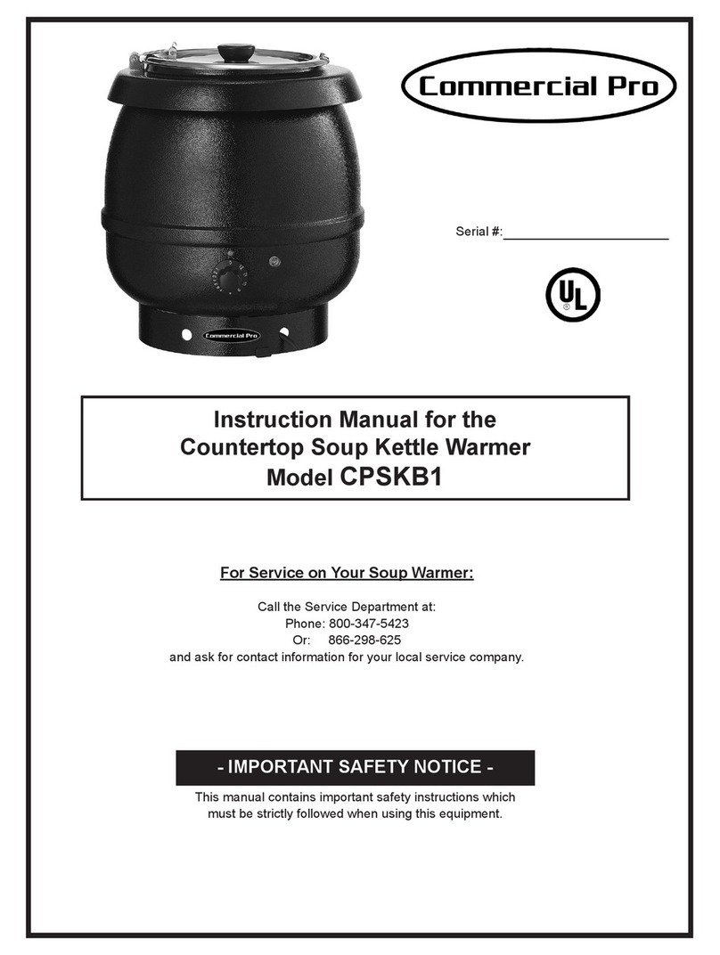 Commercial Pro CPSKB1 instruction manual