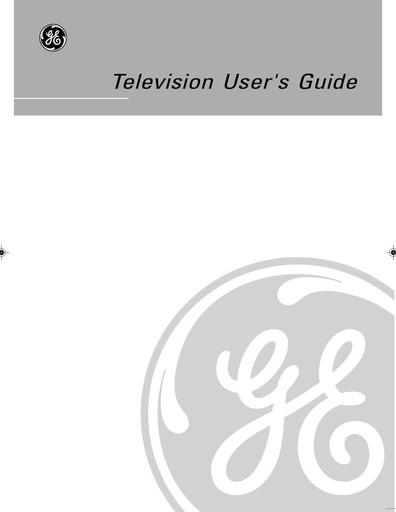 GE Television User manual