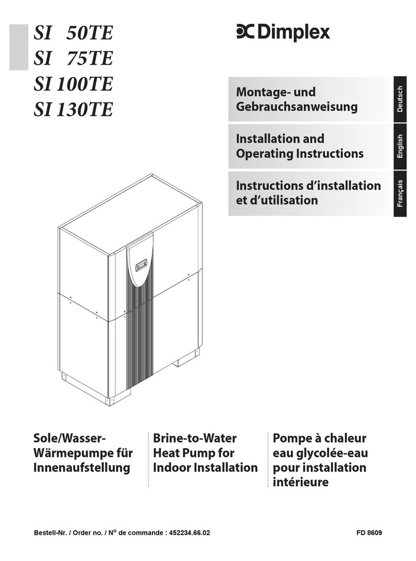 Dimplex SI 130TE Installation and operating instructions