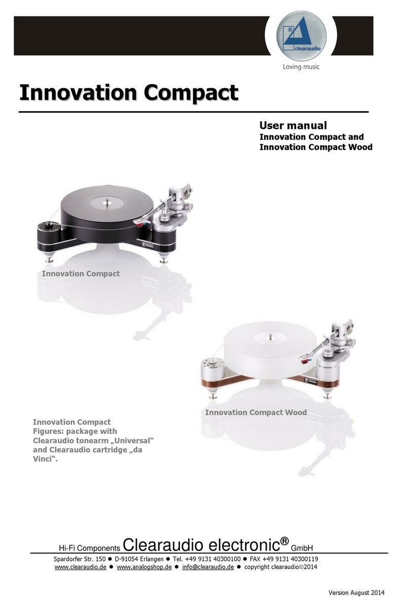 Clearaudio Innovation Compact User manual