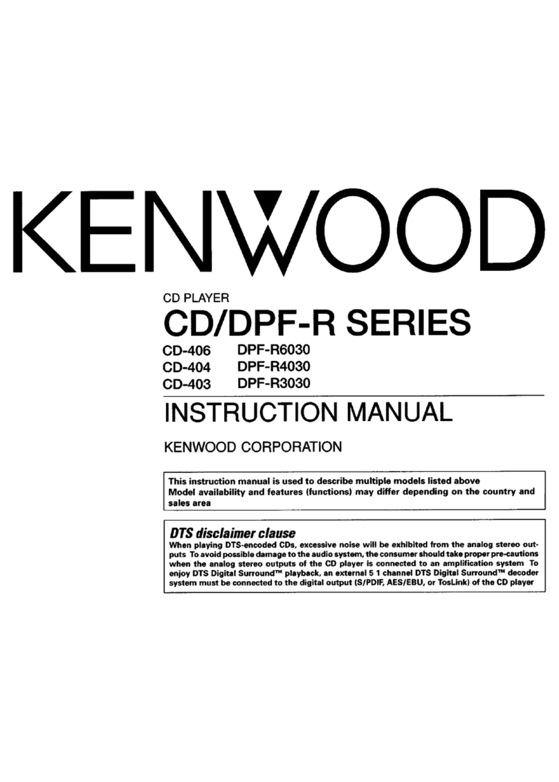 Kenwood CD-406 instruction manual