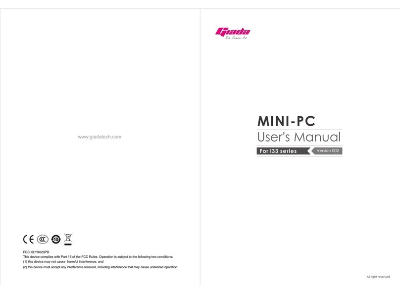 Giada i33 series user manual