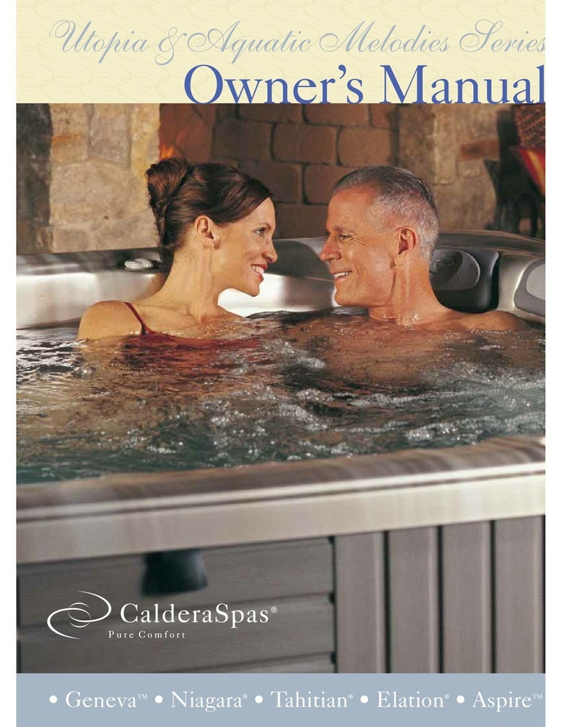 Galdera spas Geneva owner's manual