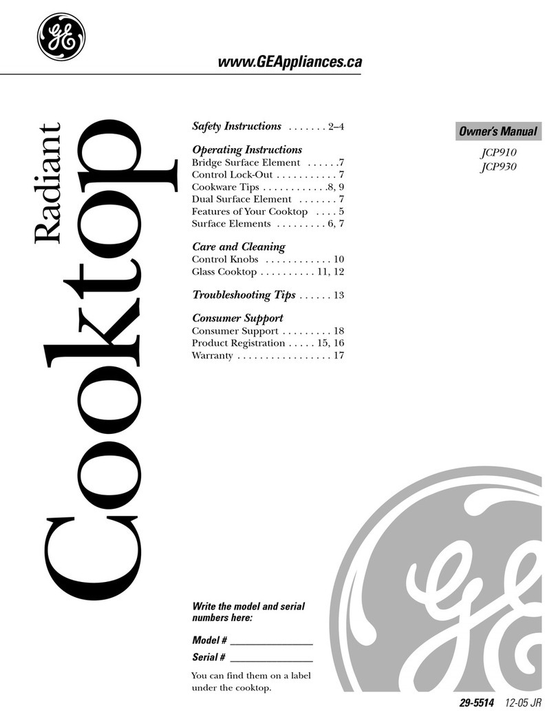 GE JCP910 User manual