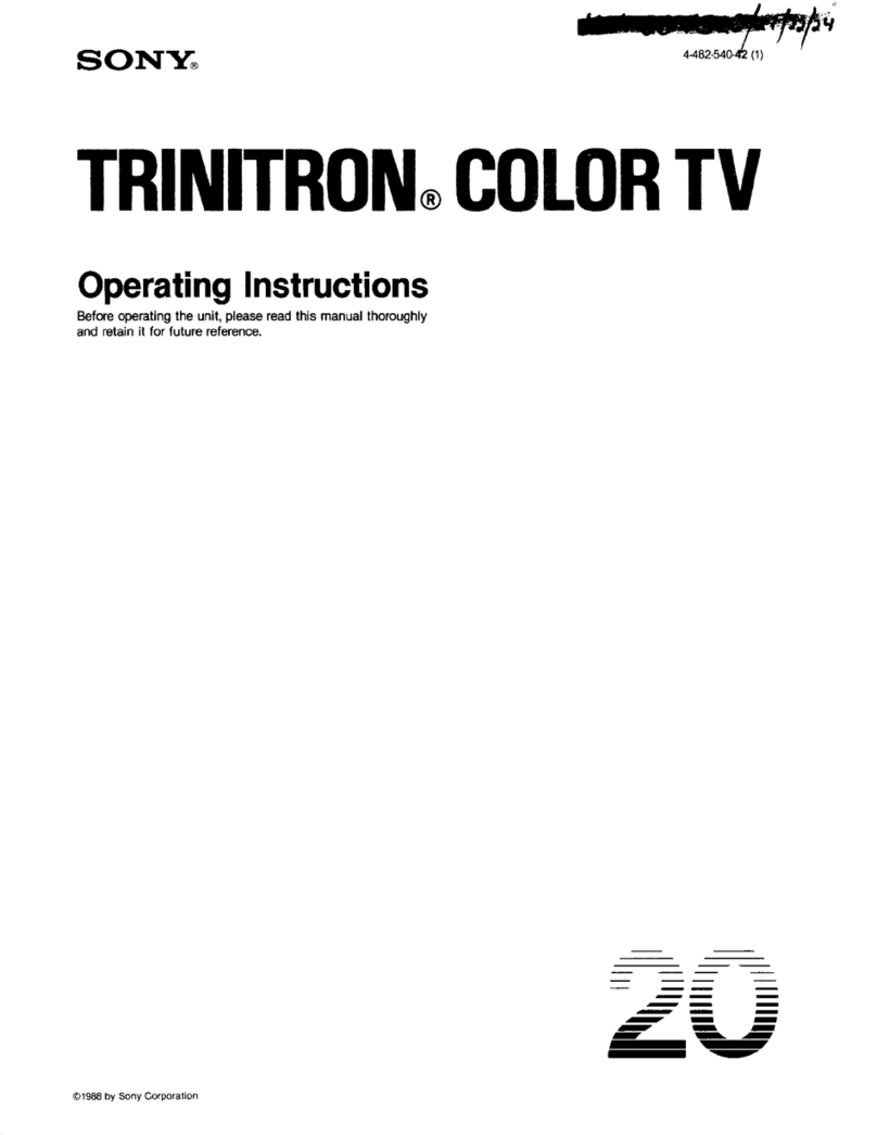 Sony Trinitron User manual Sony Trinitron User manual