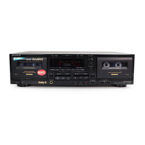 Sony TC-WR801ES operating instructions