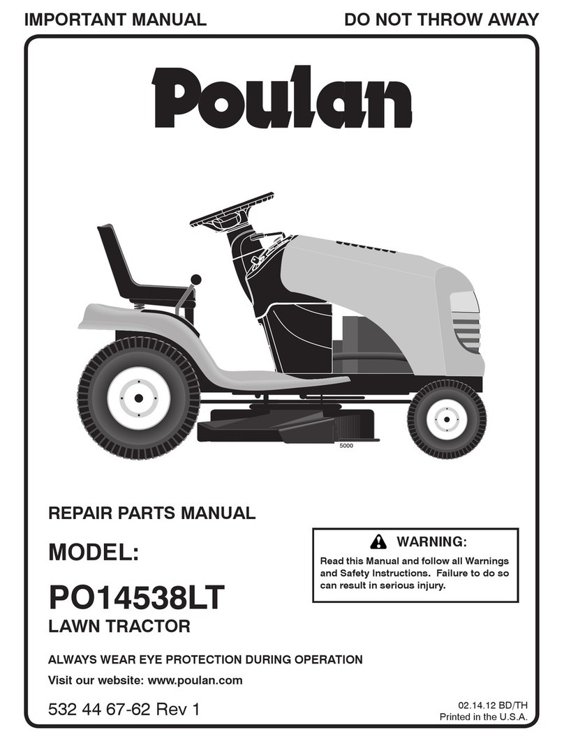 Poulan Pro PO14538LT Repair parts manual