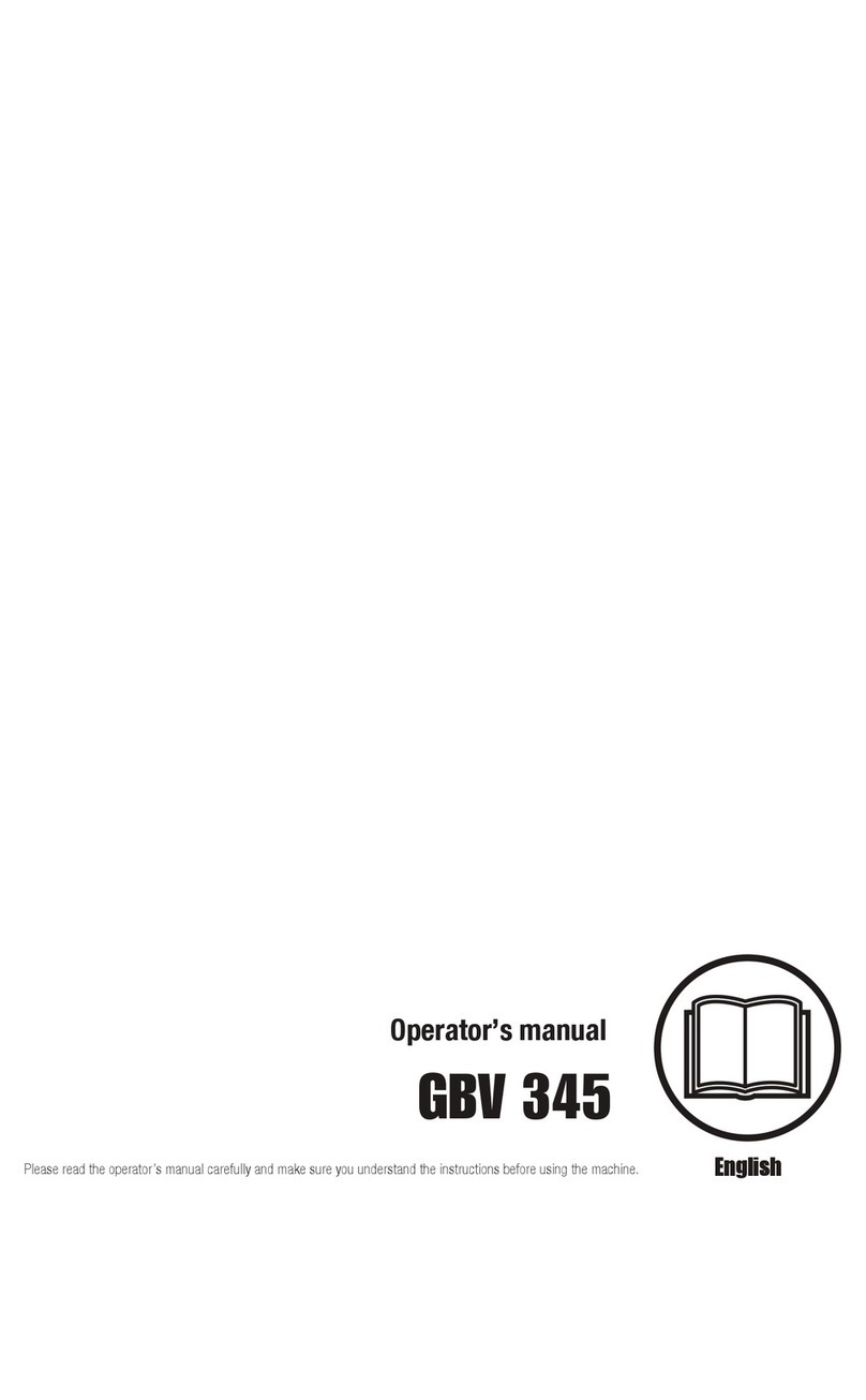 Husqvarna GBV 345 Operator's manual