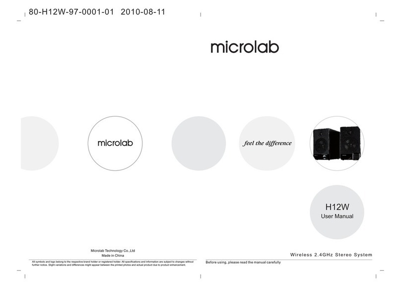 Microlab H12W user manual