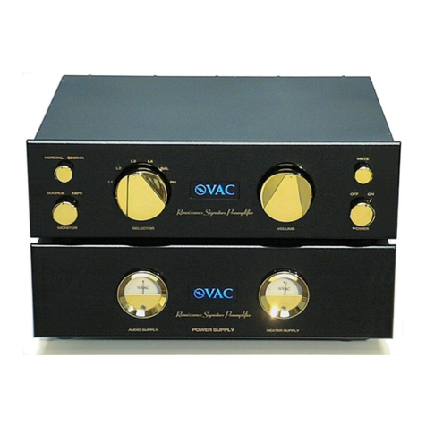 VAC Renaissance Signature Mk II Operation & maintenance information