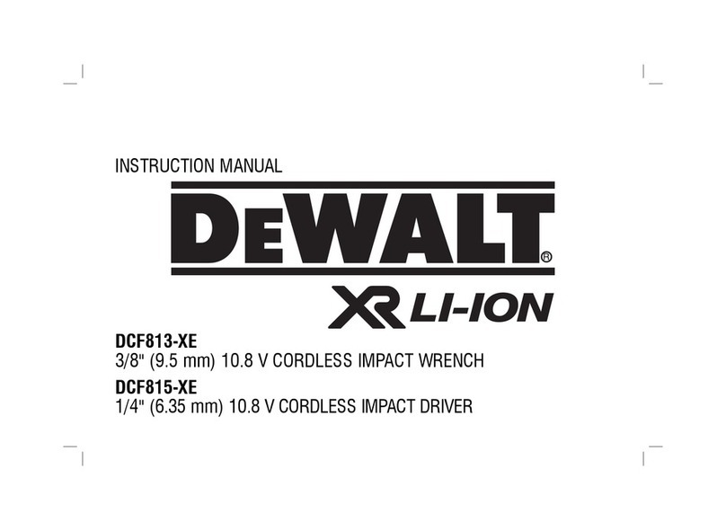 DeWalt DCF813-XE User manual DeWalt DCF813-XE User manual