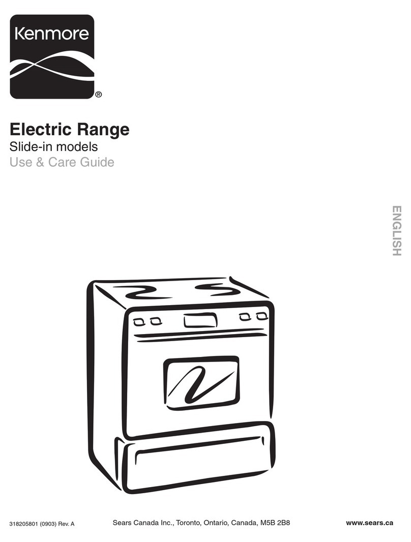 Kenmore Slide-in models Use & care guide Kenmore Slide-in models Use & care guide