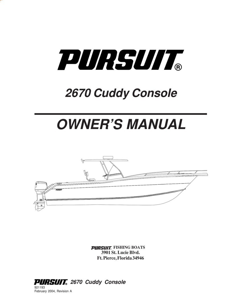 PURSUIT 2670 CUDDY CONSOLE User manual PURSUIT 2670 CUDDY CONSOLE User manual