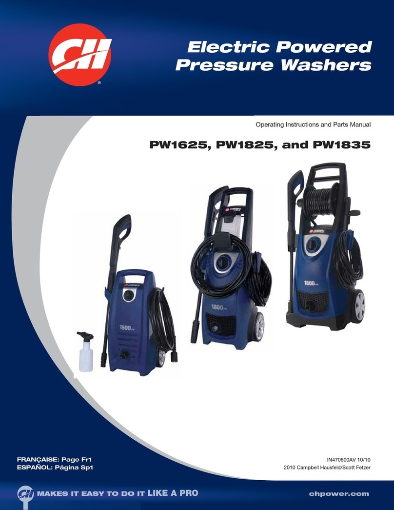 CH PW1625 Operating instructions and parts manual