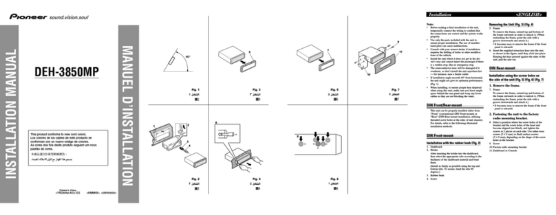 Pioneer DEH-3850MP User manual
