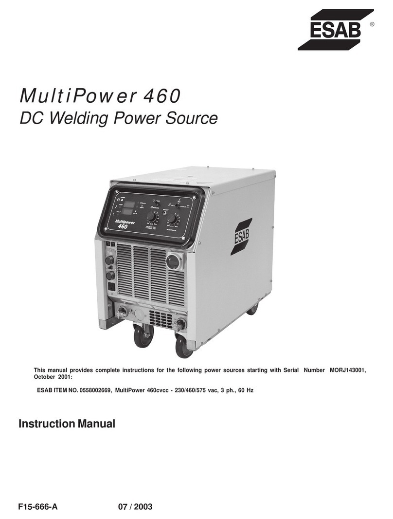 ESAB MultiPower 460 Pulse instruction manual