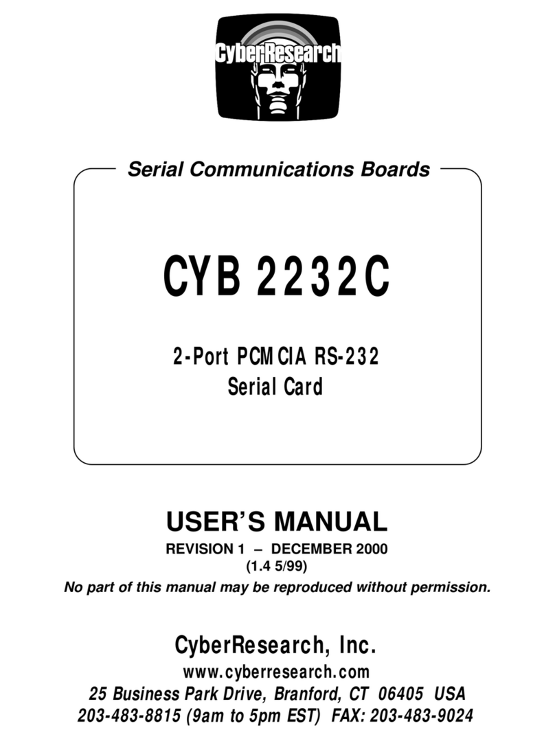 CyberResearch CYB 2232C user manual