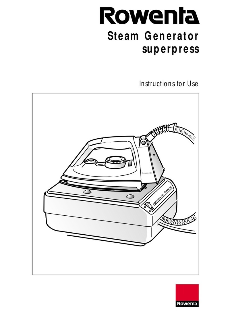 Rowenta Steam Generatorsuperpress User manual Rowenta Steam Generatorsuperpress User manual