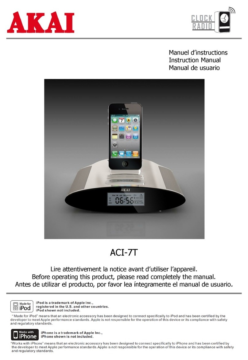 Akai ACI-7T instruction manual