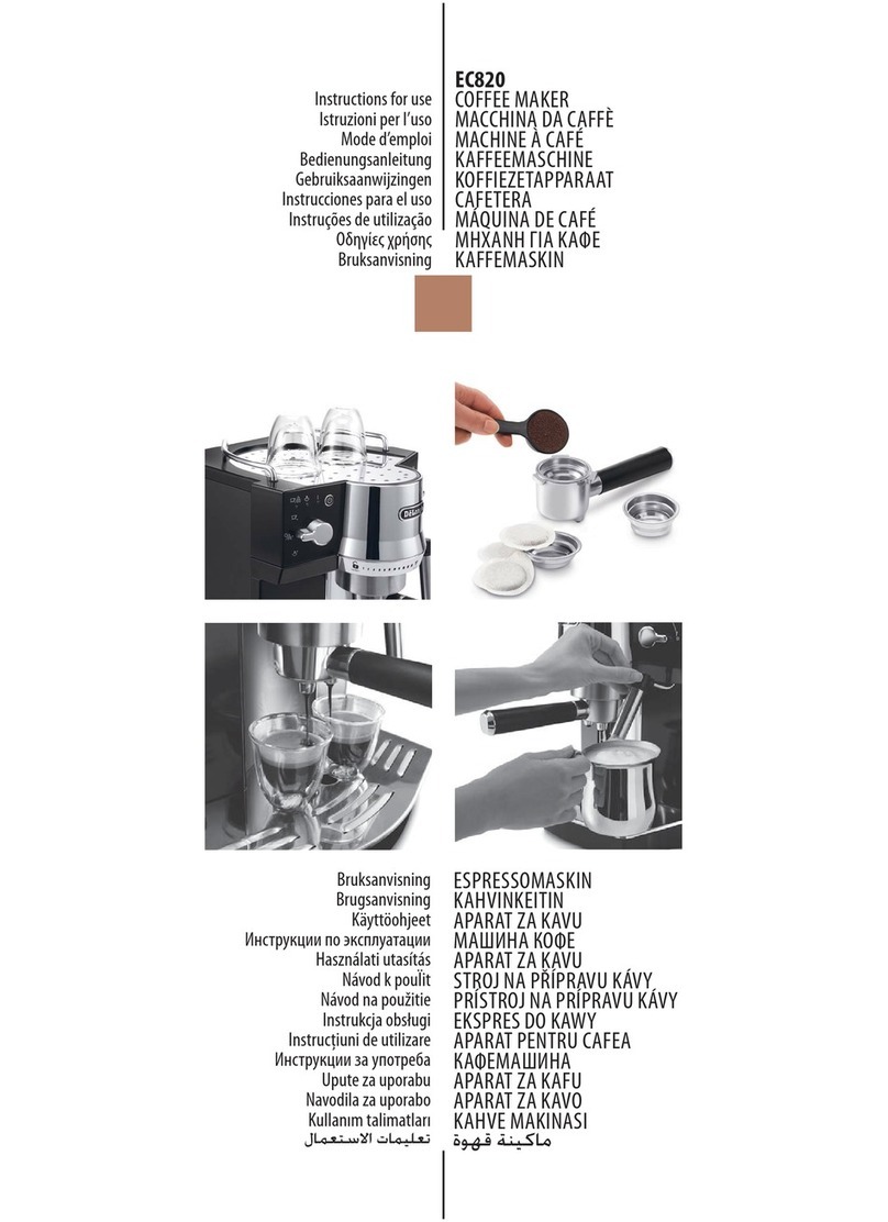 DeLonghi EC820 User manual