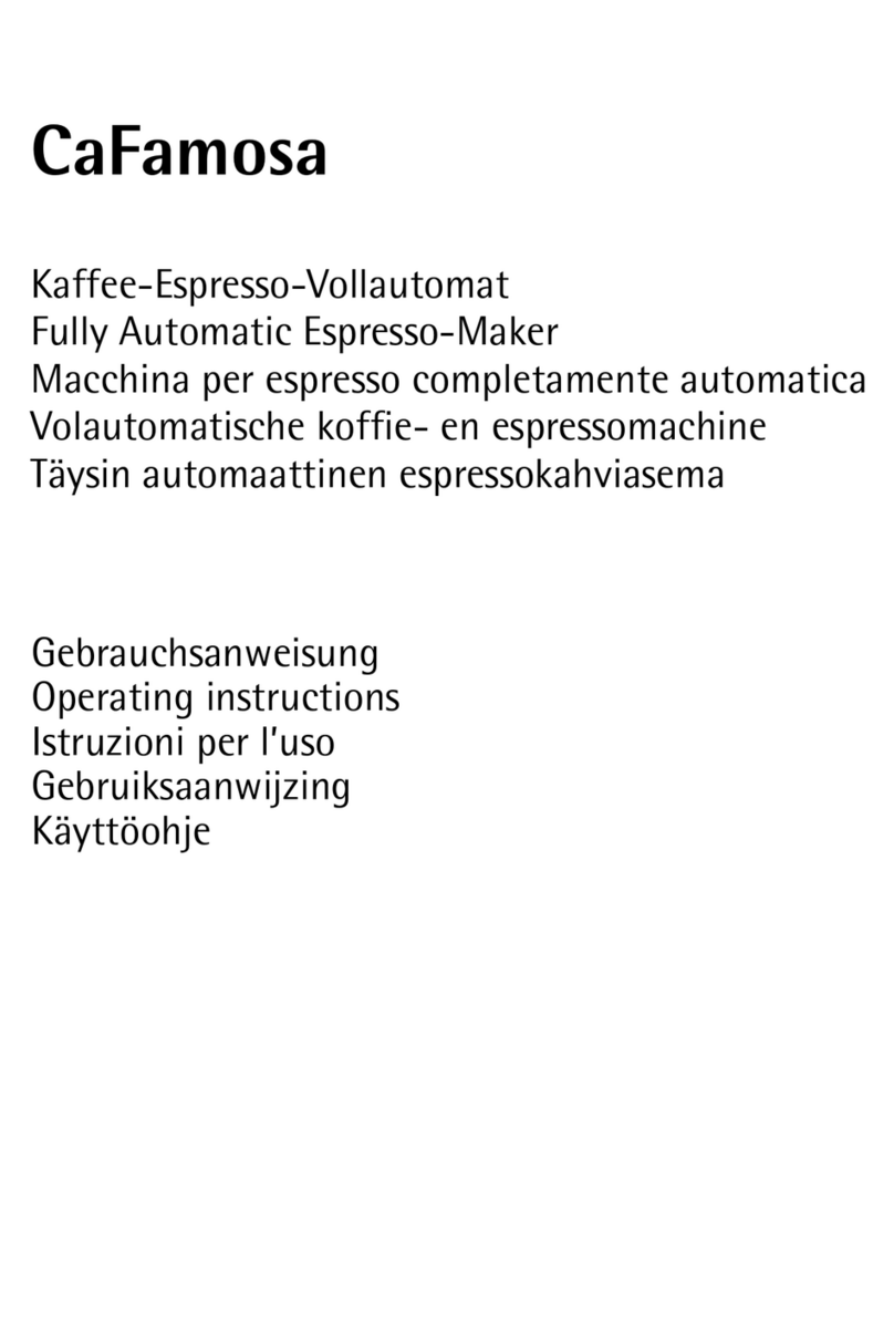 CaFamosa Fully Automatic Espresso-Maker User manual