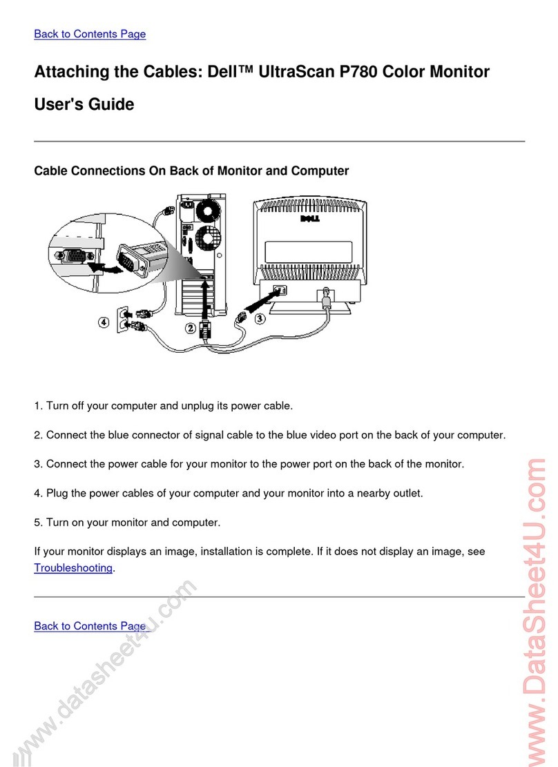 Dell UltraScan P780 User manual