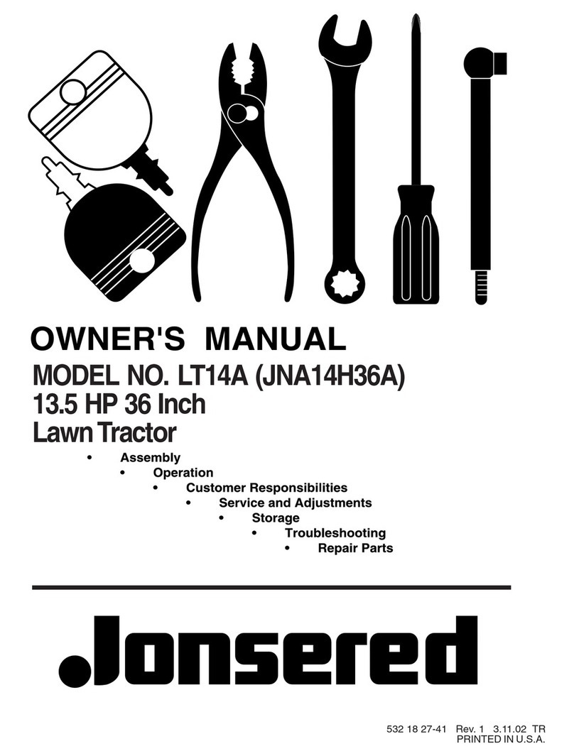 Jonsered LT14A owner's manual
