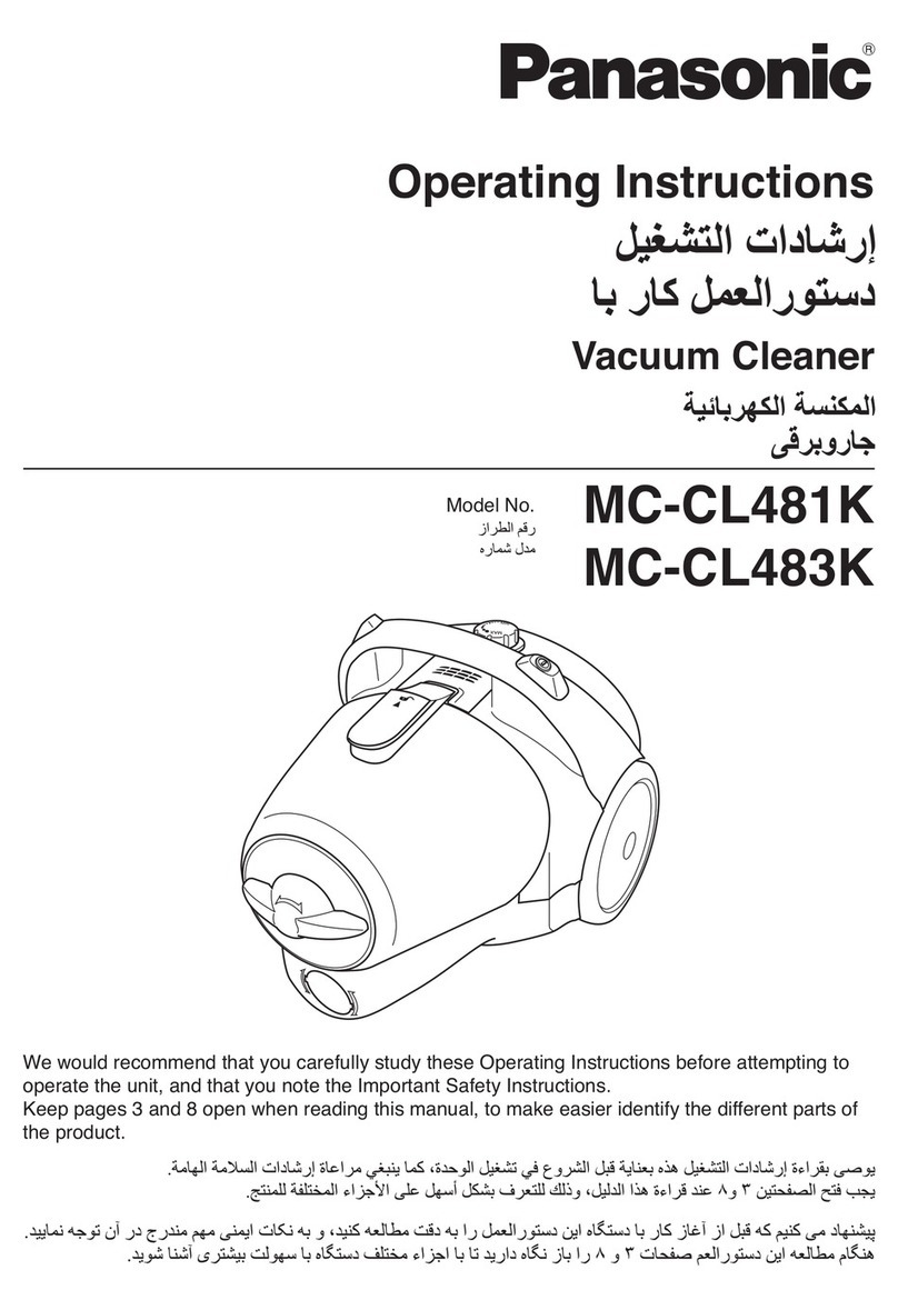 Panasonic MC-CL481K operating instructions