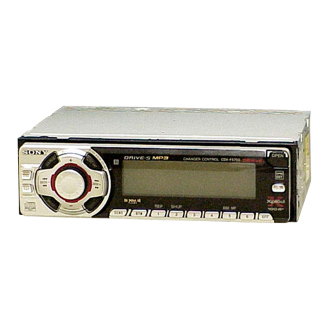 Sony CDX-F5700 - Fm/am Compact Disc Player Service manual