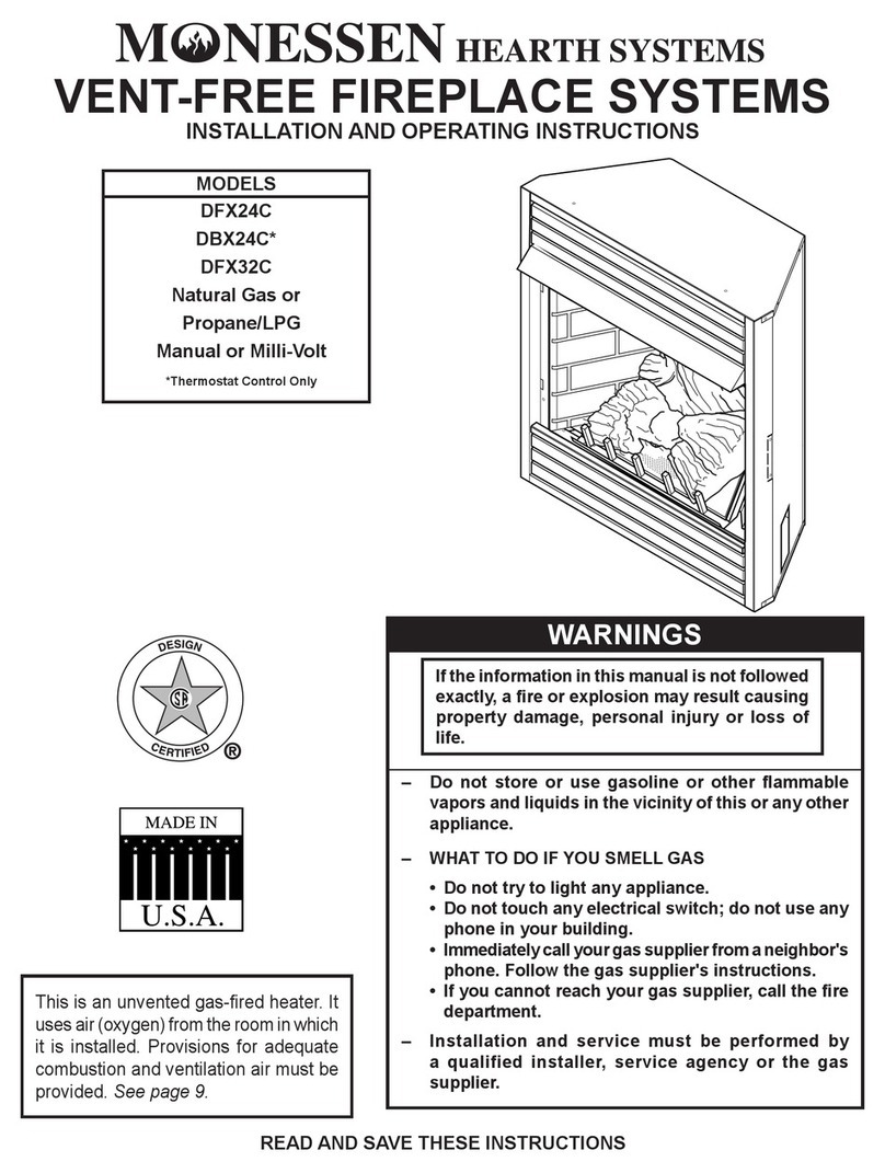 Monessen Hearth DFX24C User manual
