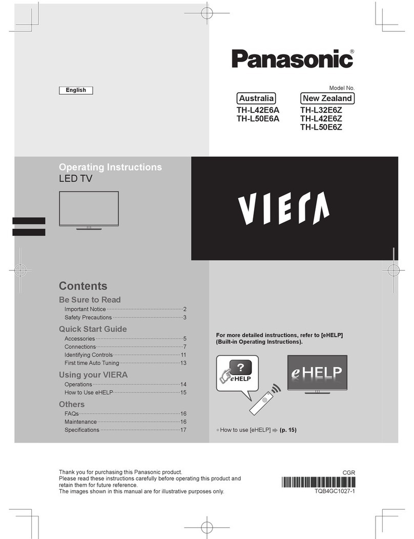 Panasonic Viera TH-L42E6A User manual