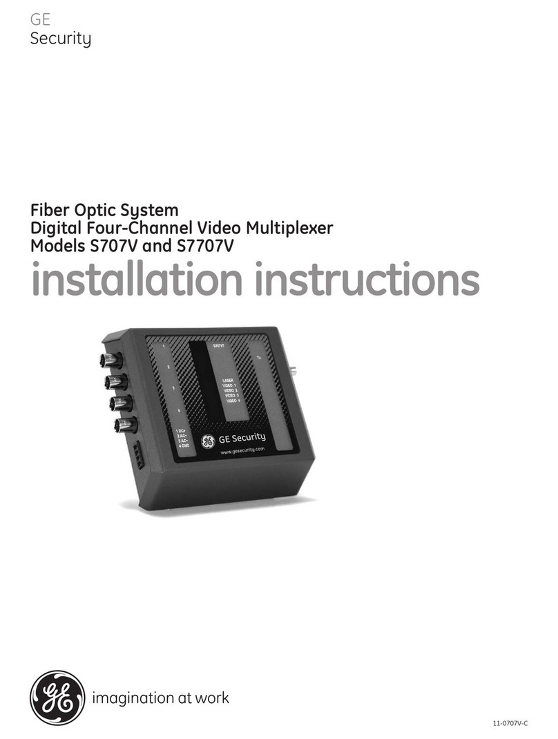 GE Security S707V installation instructions