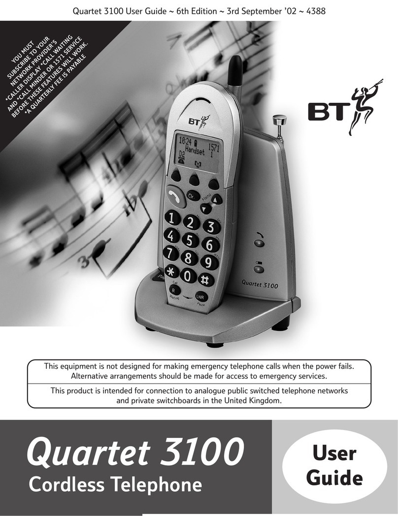 BT QUARTET 3100 user guide