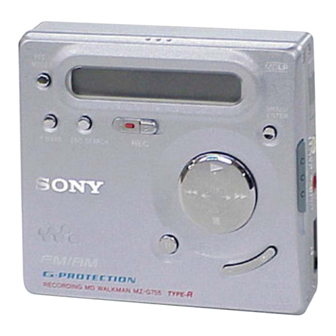 Sony Walkman MZ-G755 User manual