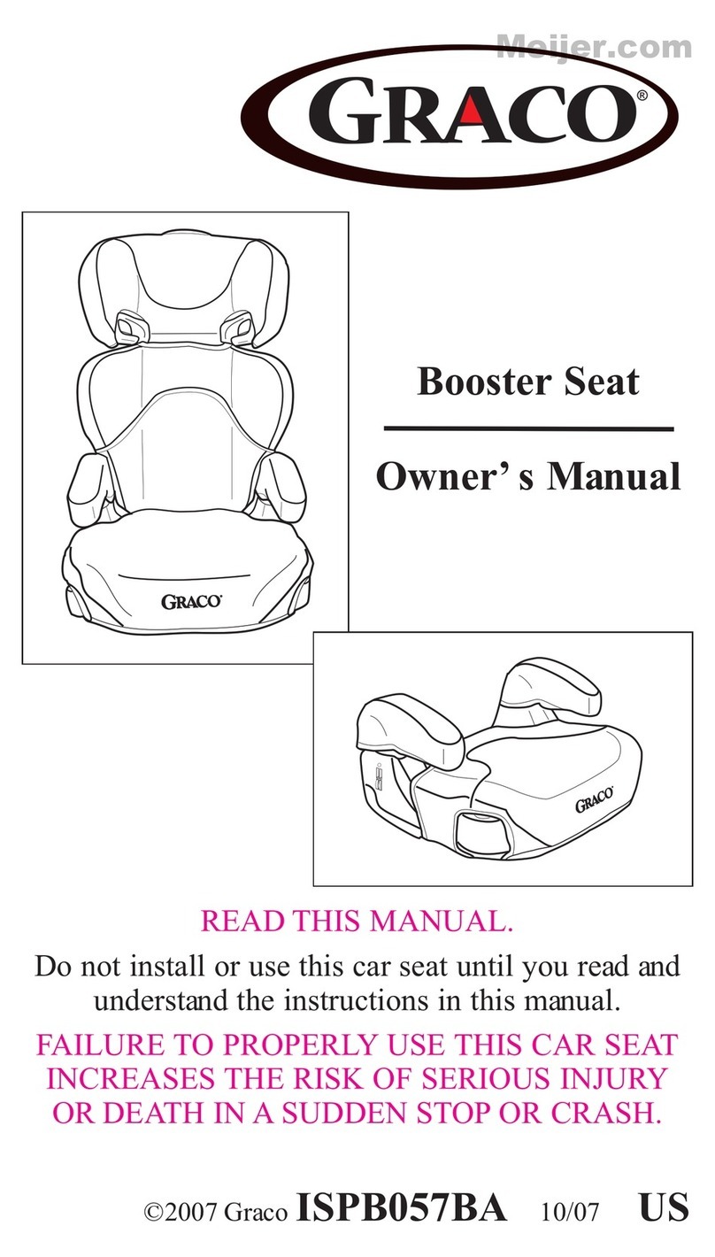 Graco Car Booster Seat owner's manual