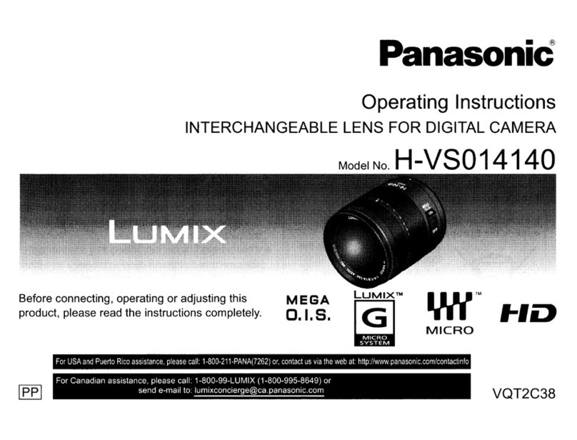 Panasonic H-VSO14140 User manual Panasonic H-VSO14140 User manual