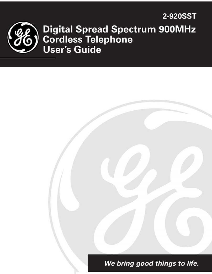 GE 2-920SST User manual