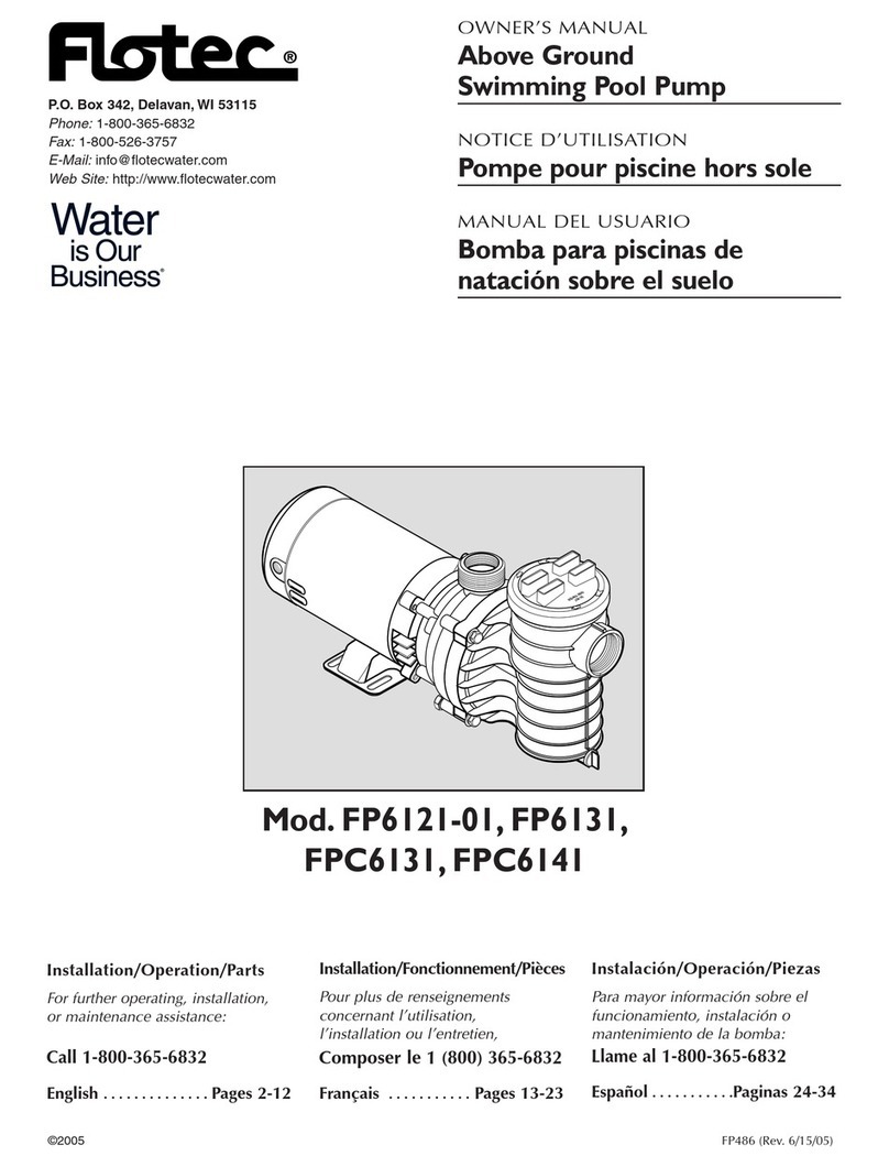 Flotec FP6121-01 User manual