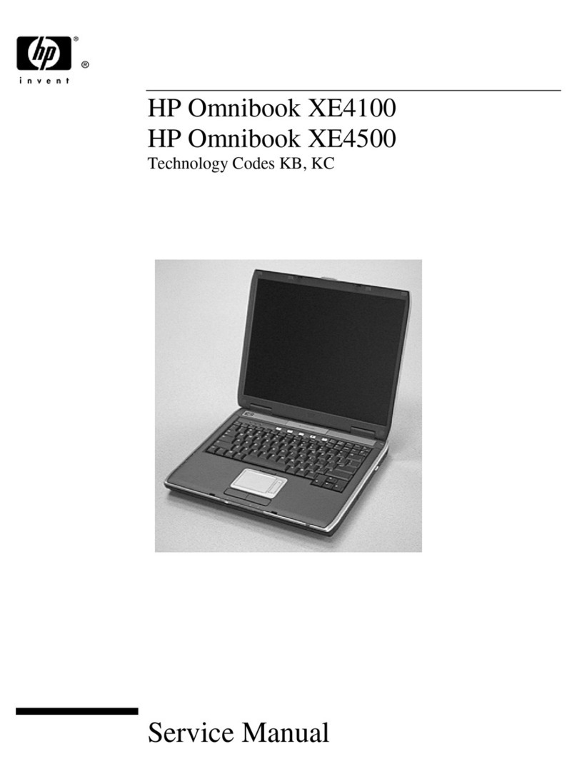HP OmniBook XE4100 User manual HP OmniBook XE4100 User manual