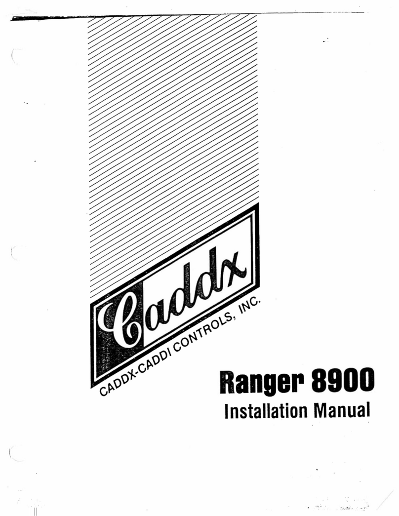 Caddx-Caddi Controls Ranger 8900 User manual