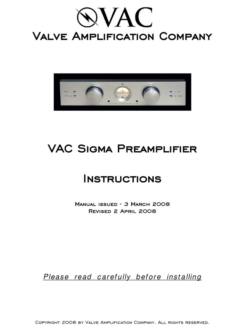 VAC Sigma User manual