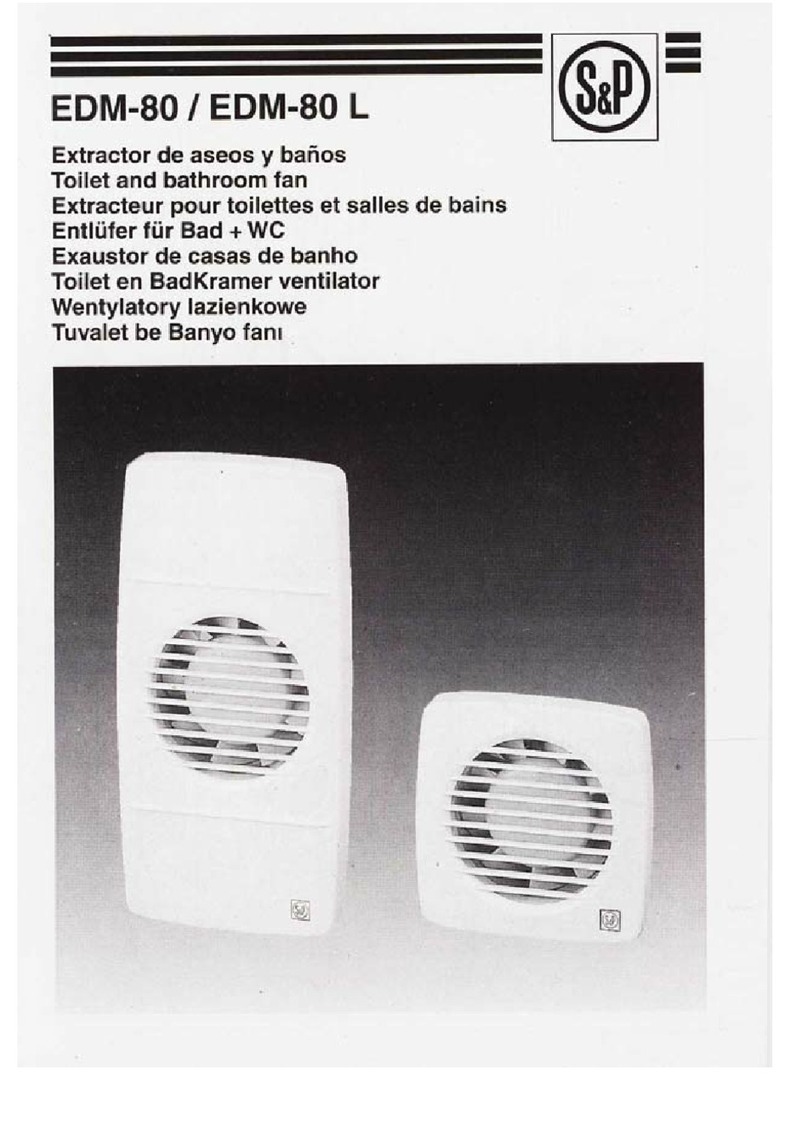 S&P EDM-80L User manual