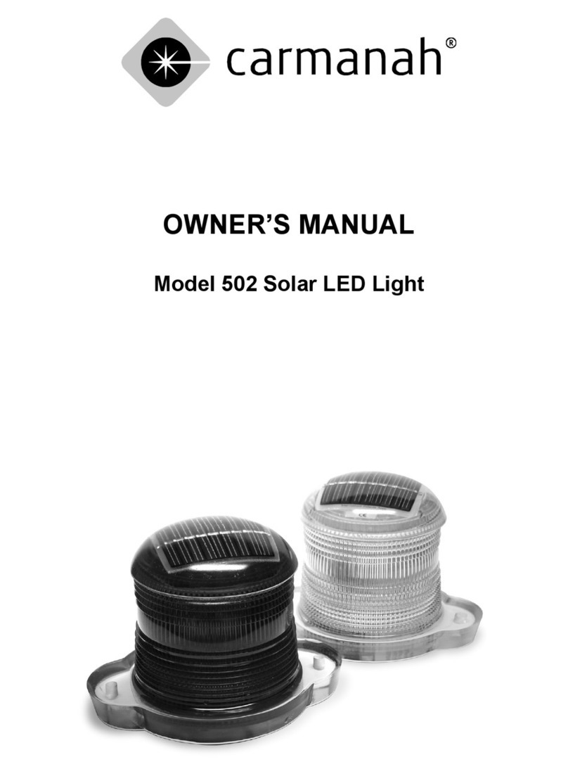 Carmanah 502 owner's manual