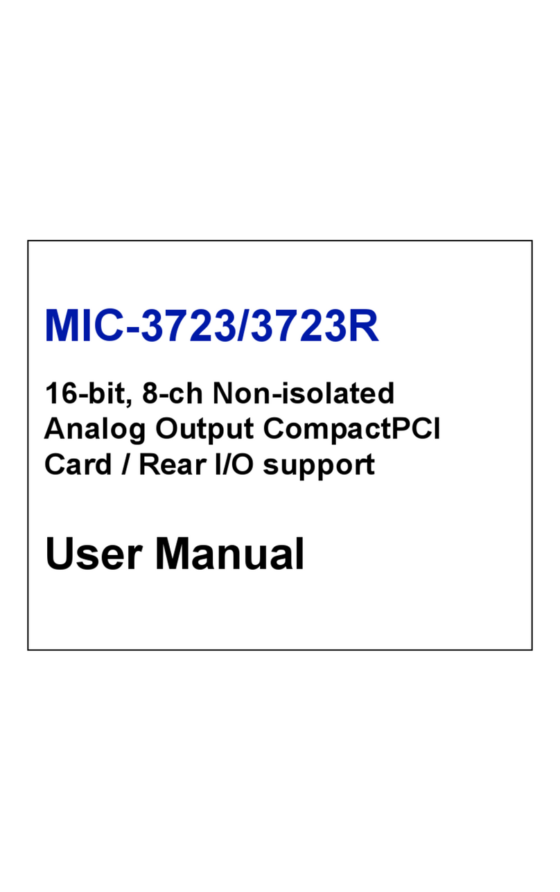 Advantech MIC-3723 User manual