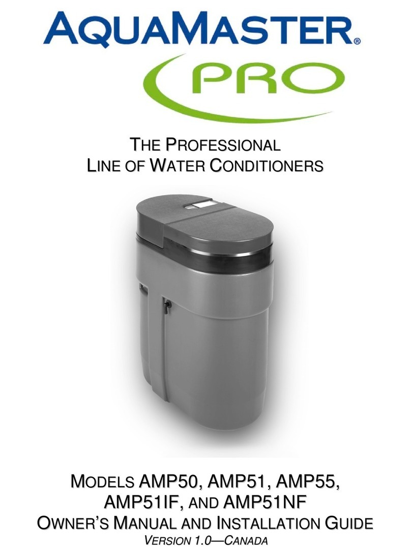 AquaMaster AMP50 Owner's manual and installation guide AquaMaster AMP50 Owner's manual and installation guide