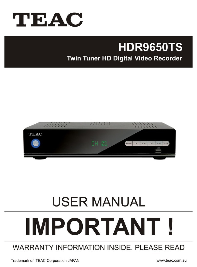 Teac HDR9650TS user manual